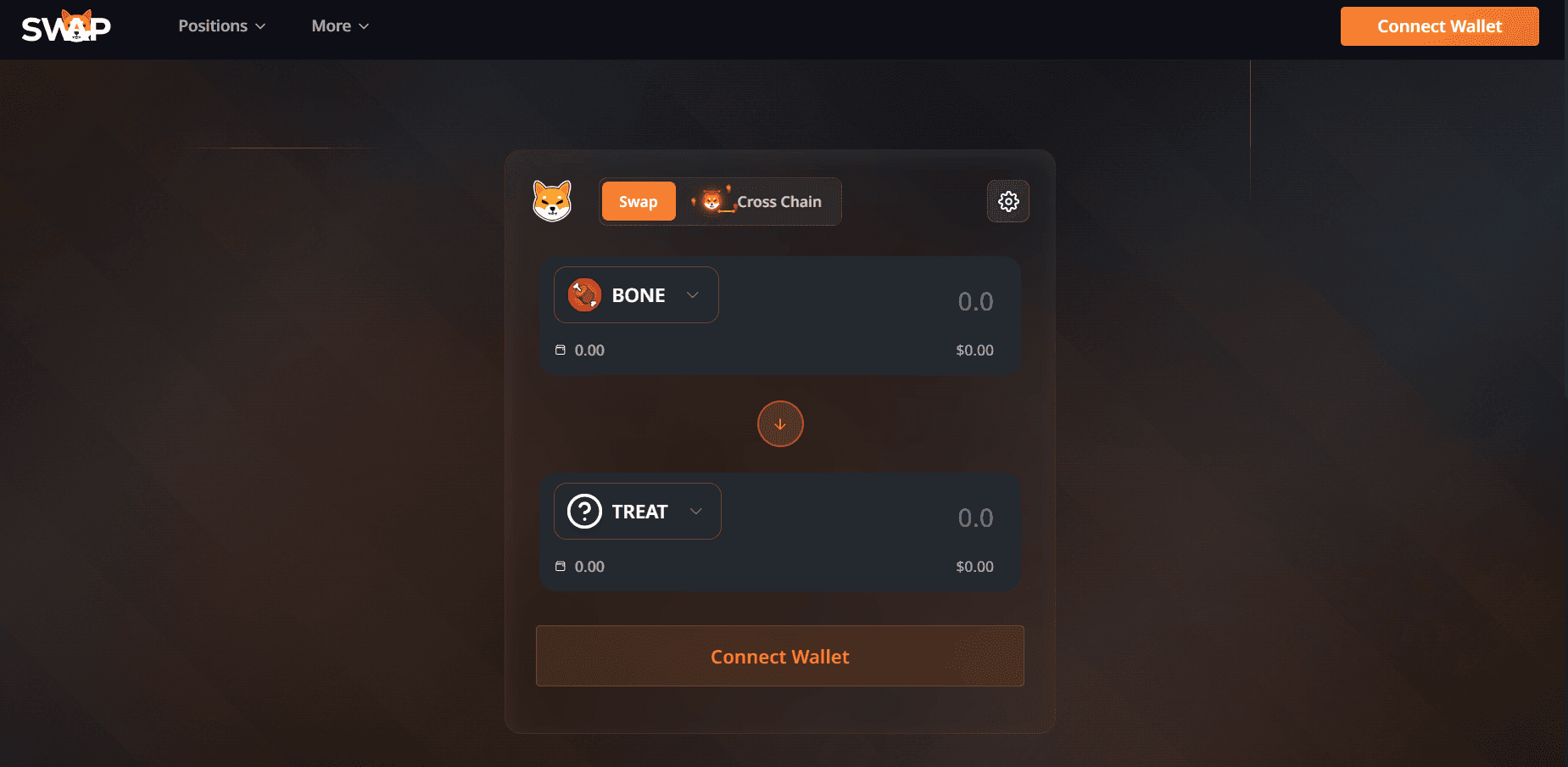 ShibaSwap 操作介面